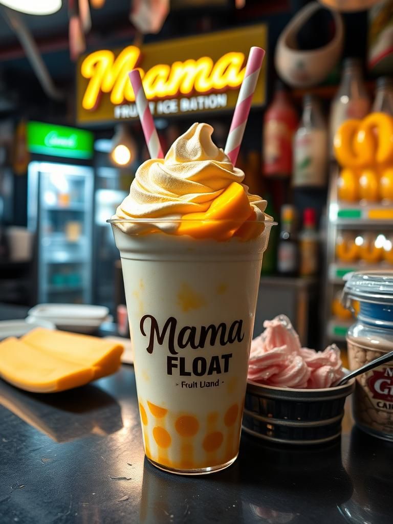 Mama Mango Float Krabi & Fruit ice bland