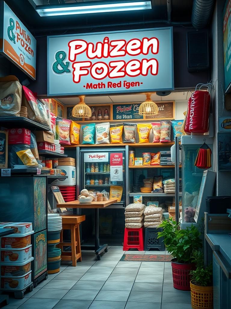 Puyuh Frozen & Kedai Runcit Abe Mat & kak Zan