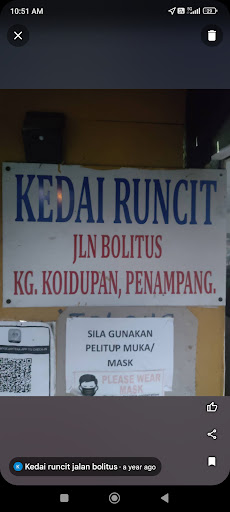 Kedai runcit jalan bolitus