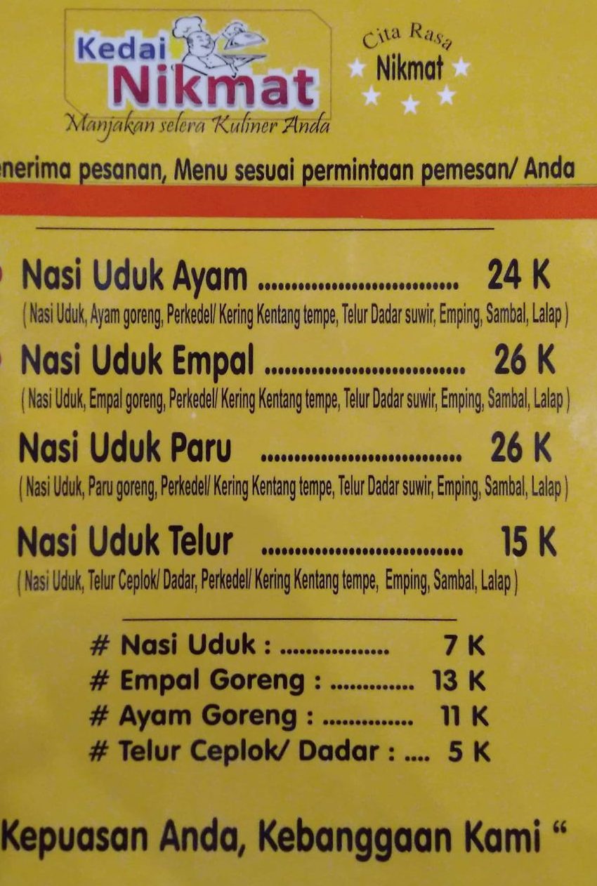 Kedai Nikmat 1 kedai nikmat