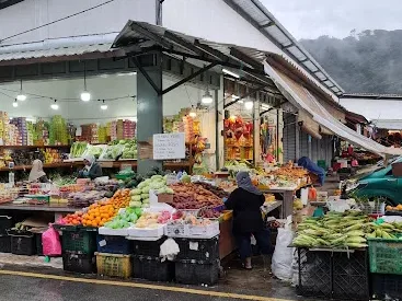 pasar awam tanah rata morning wet market