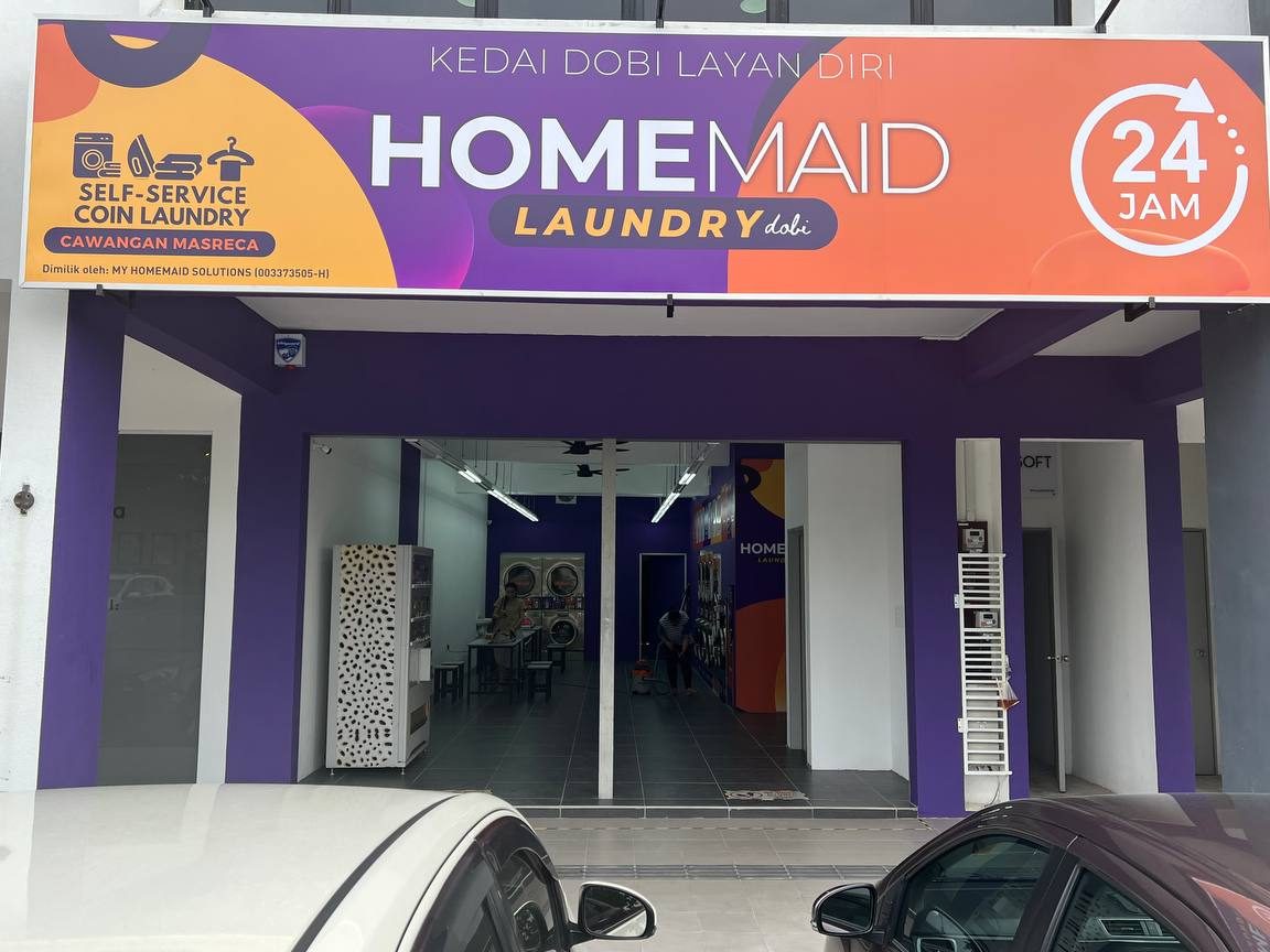 sk24 kedai dobi layan sendiri runcit